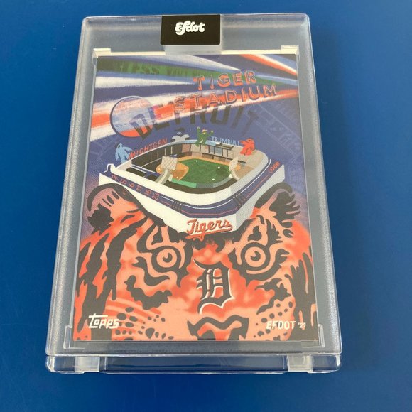 Topps Efdot Stadium Series, Tiger Stadium Baseball Card, #7